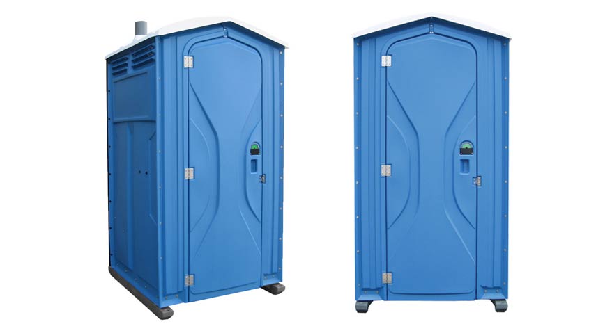 Long-term porta potty units on site in Woodinville, Washington